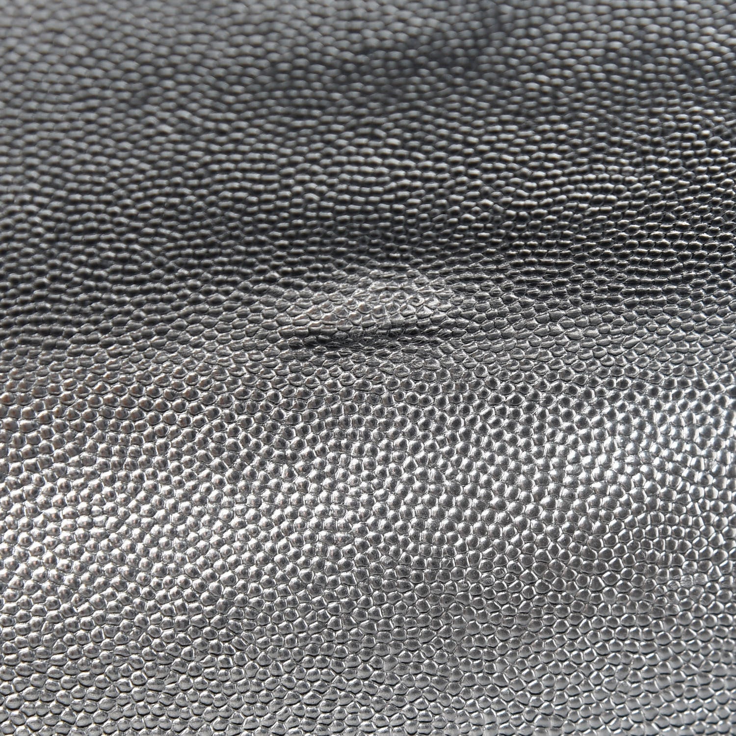 Saint Laurent Metallic Grain De Poudre Matelasse Chevron Medium Monogram Satchel Silver 9 of 10