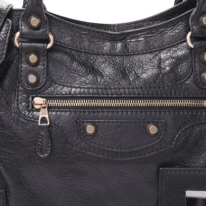 Balenciaga Agneau Giant 12 Rose Gold Hardware City Black 6 of 8
