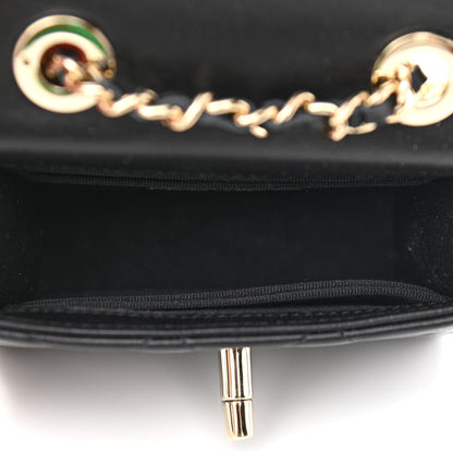 Chanel Lambskin Quilted Mini Trendy CC Chain Wallet Black 5 of 11