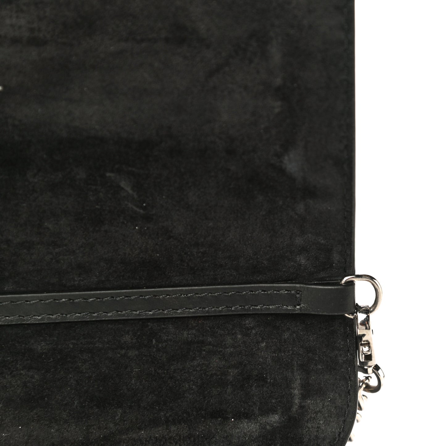 Calfskin Love RubyLou Clutch Black