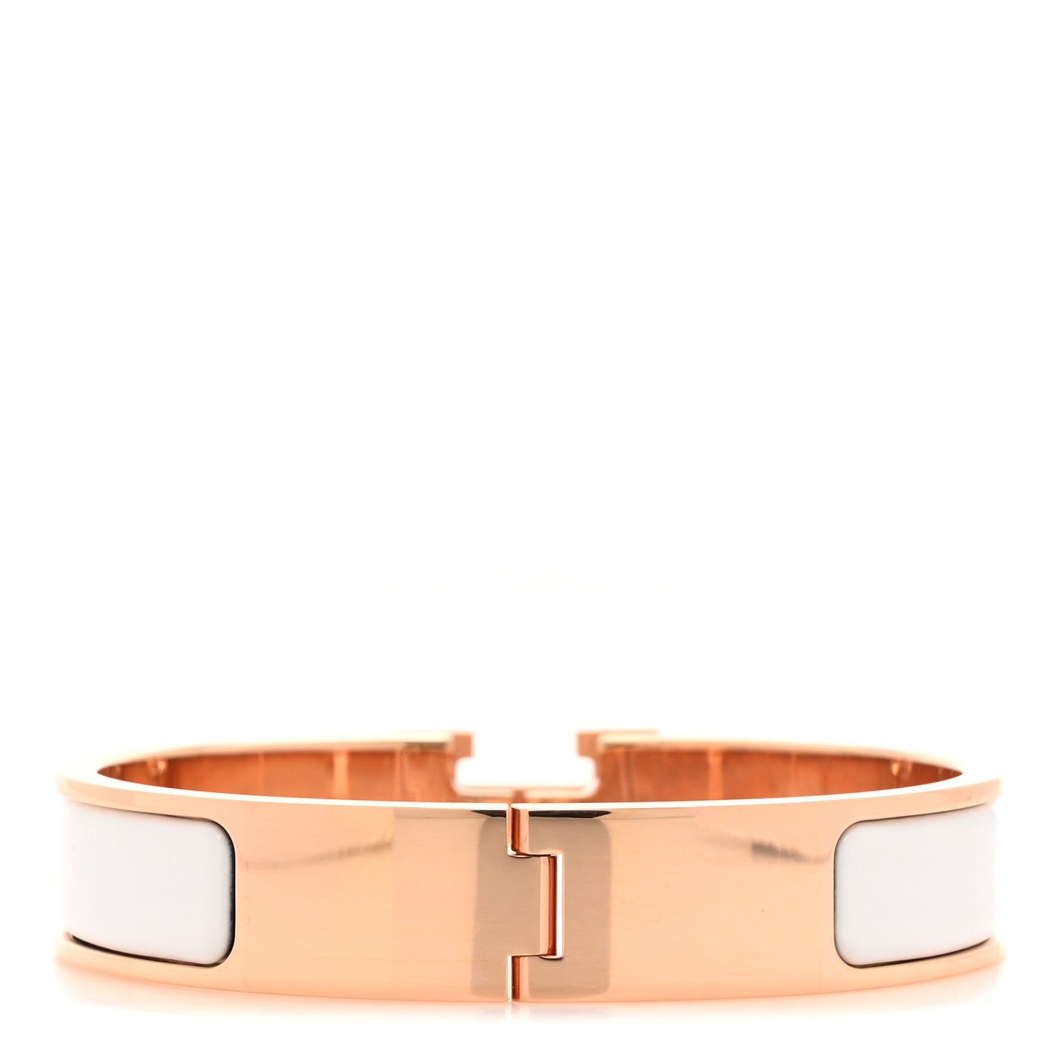 Hermes Enamel Narrow Clic Clac H Bracelet PM White 3 of 6
