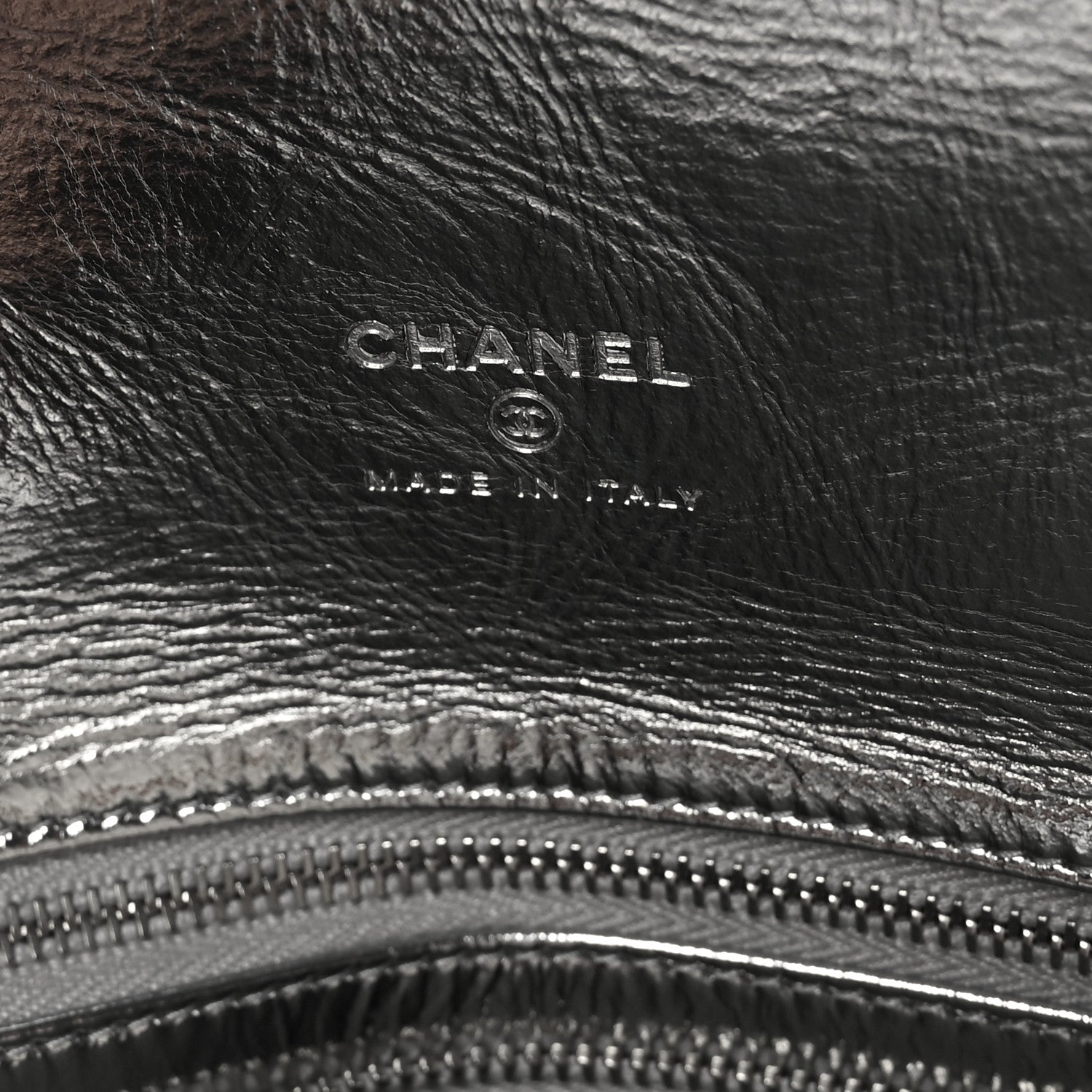 Chanel Metallic Crumpled Calfskin Small 31 Pouch Silver 6 of 7