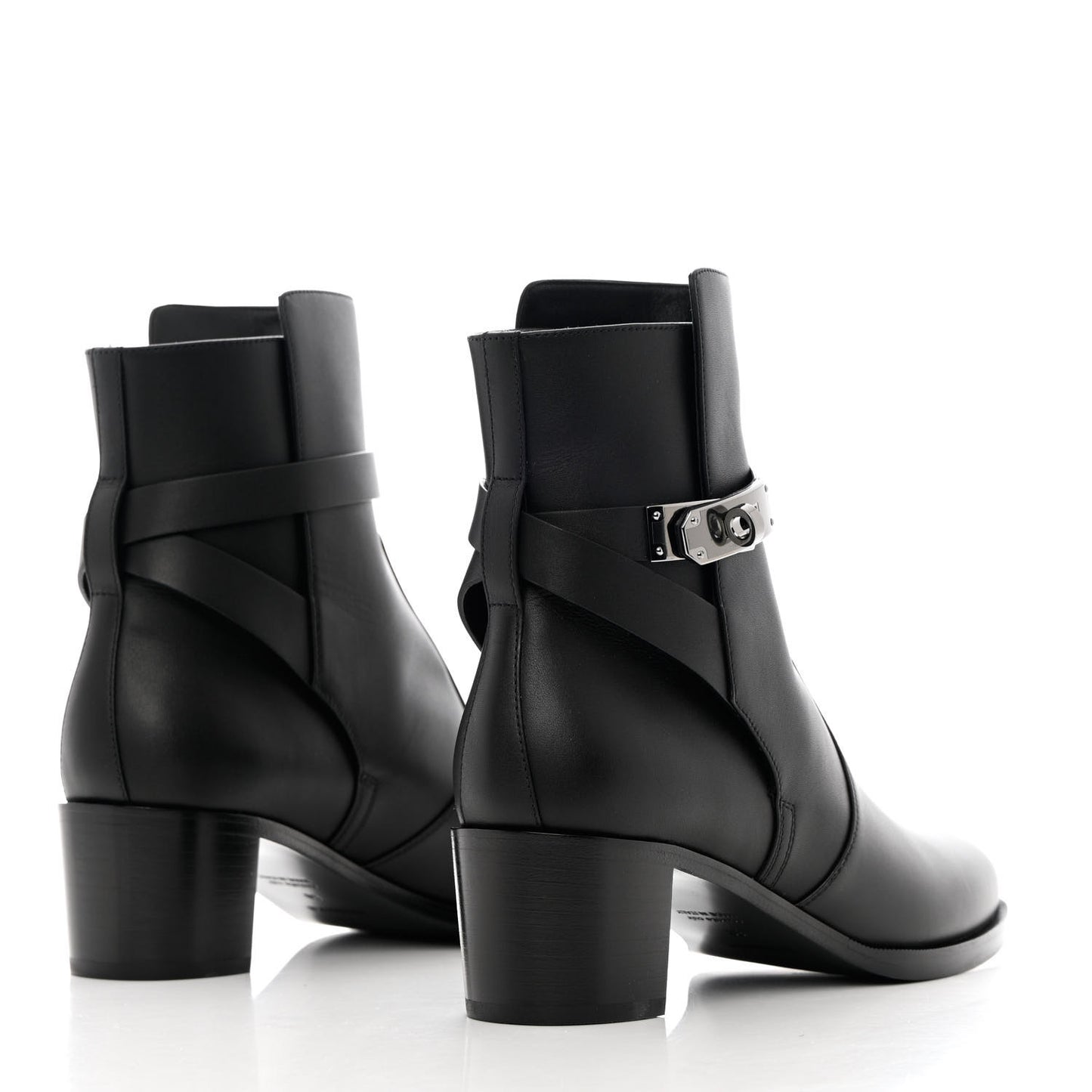 Calfskin Frenchie 50 Ankle Boots 38 Black