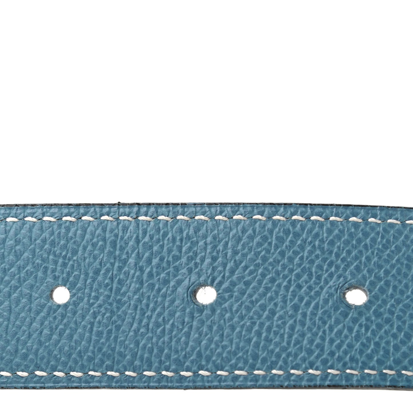 Epsom Swift 32mm Belt Strap 90 Blue Jean White