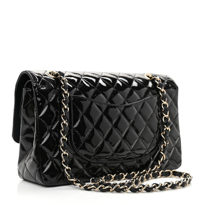 Chanel Patent Quilted Medium Double Flap Black 3 of 12