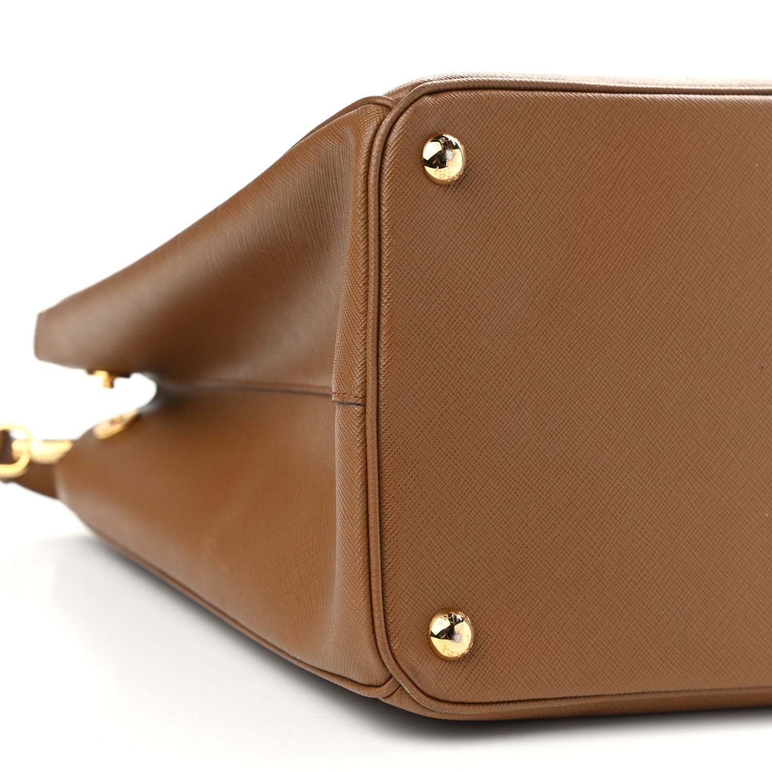 Prada Saffiano Lux Large Galleria Double Zip Tote Caramel 7 of 8