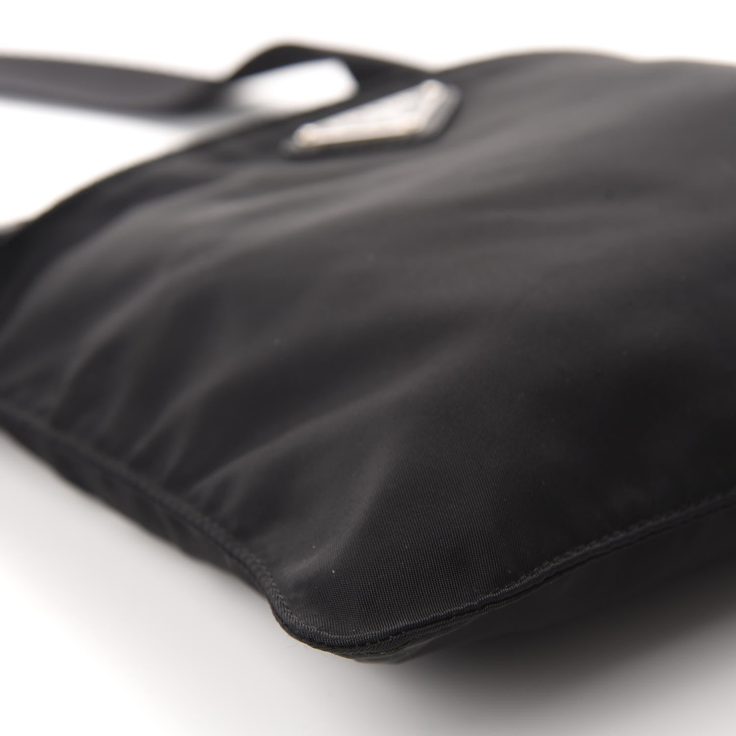 Prada Nylon Vela Small Flat Messenger Bag Black 7 of 10