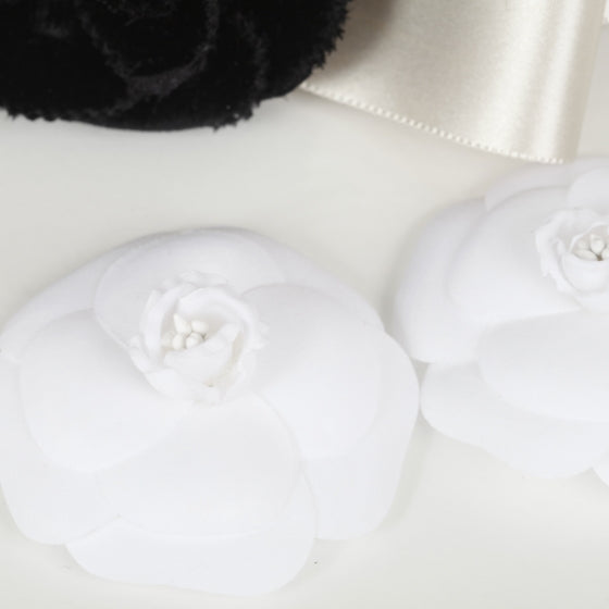 Velvet Camellia Flower Hair Barrette