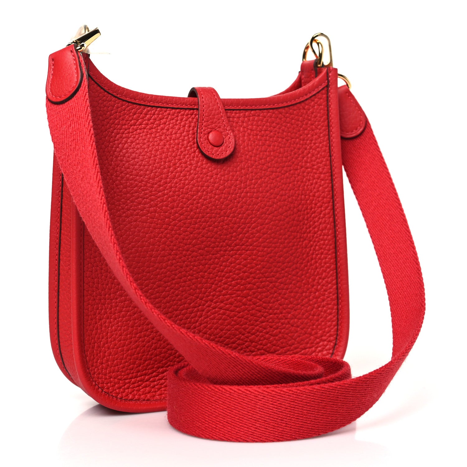 Hermes Taurillon Clemence Amazone Evelyne TPM Vermillion Rouge Vif 3 of 10