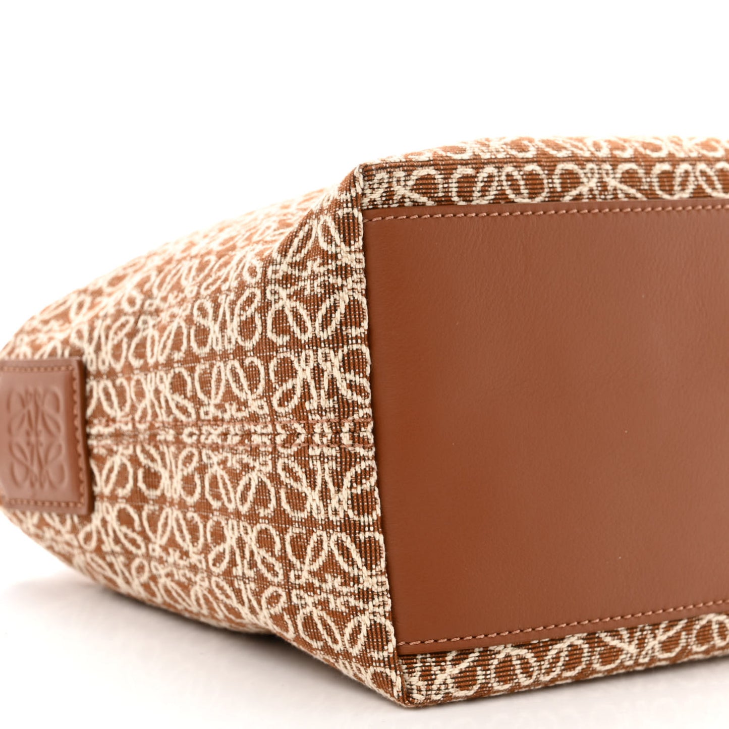 Jacquard Anagram Calfskin Small Cubi Bag Tan Pecan