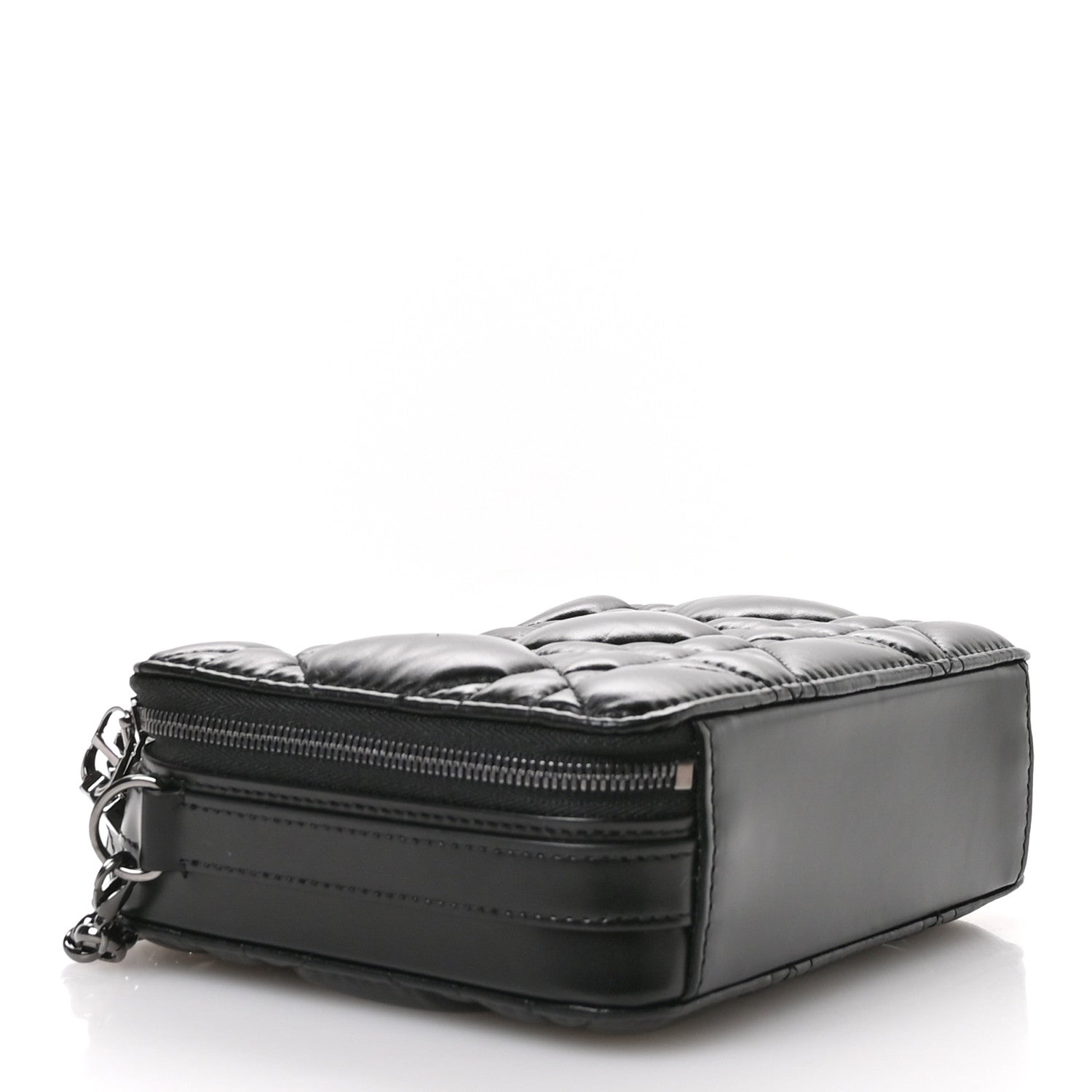 Christian Dior Calfskin Macrocannage Caro Box Bag Black 4 of 10