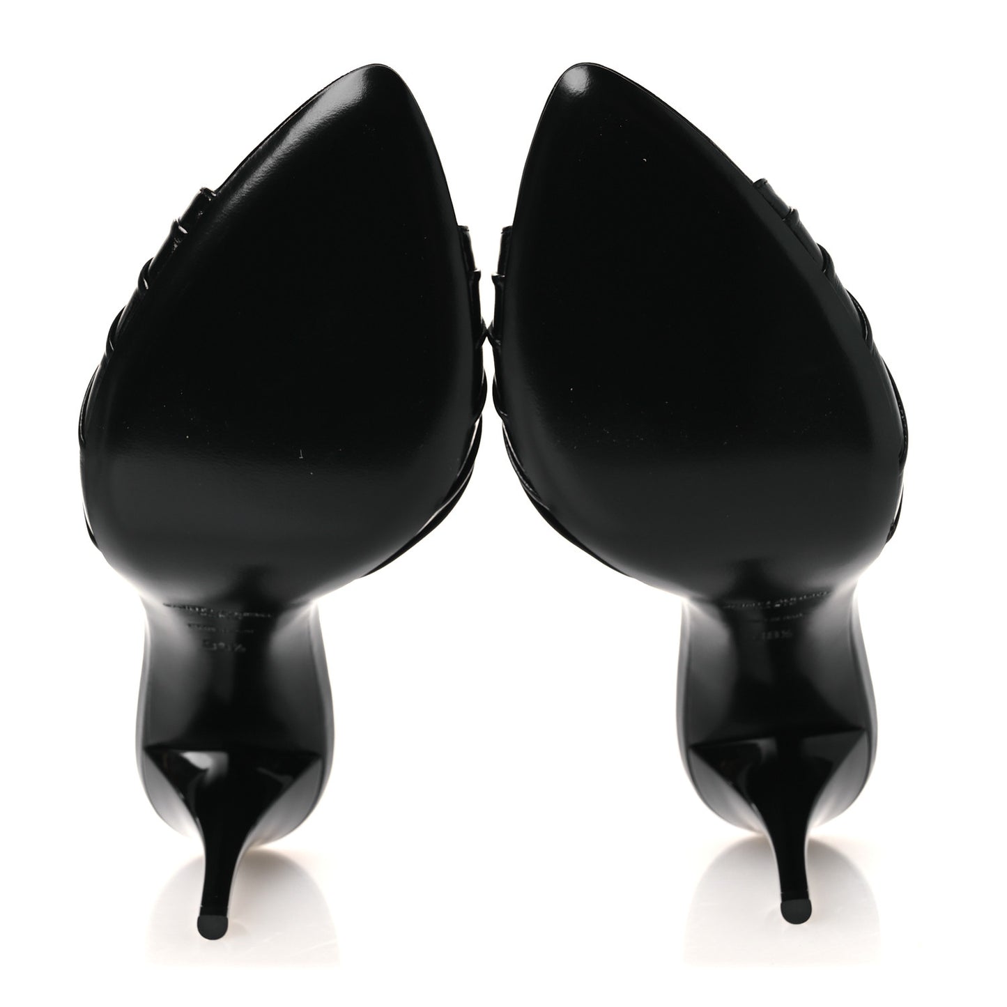 Nappa Sugar Babylone 90 Mules 38.5 Black