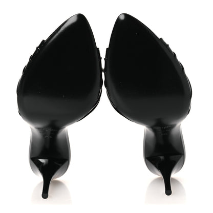 Saint Laurent Nappa Sugar Babylone 90 Mules 38.5 Black 7 of 12