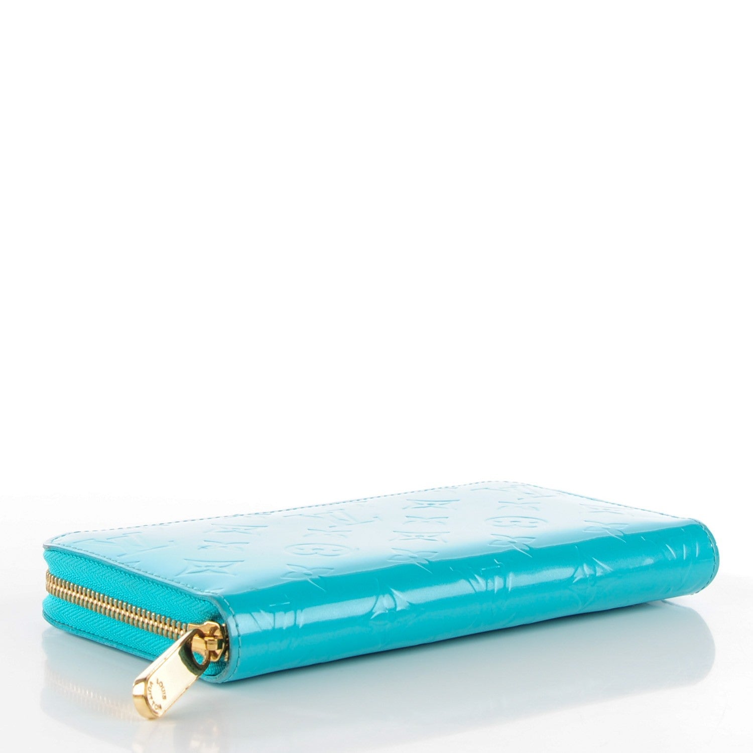 Louis Vuitton Vernis Zippy Wallet Blue Lagon 4 of 8