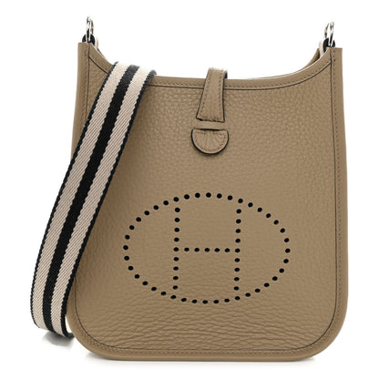 Hermes Taurillon Clemence Sangle Evelyne TPM Beige Marfa 1 of 10
