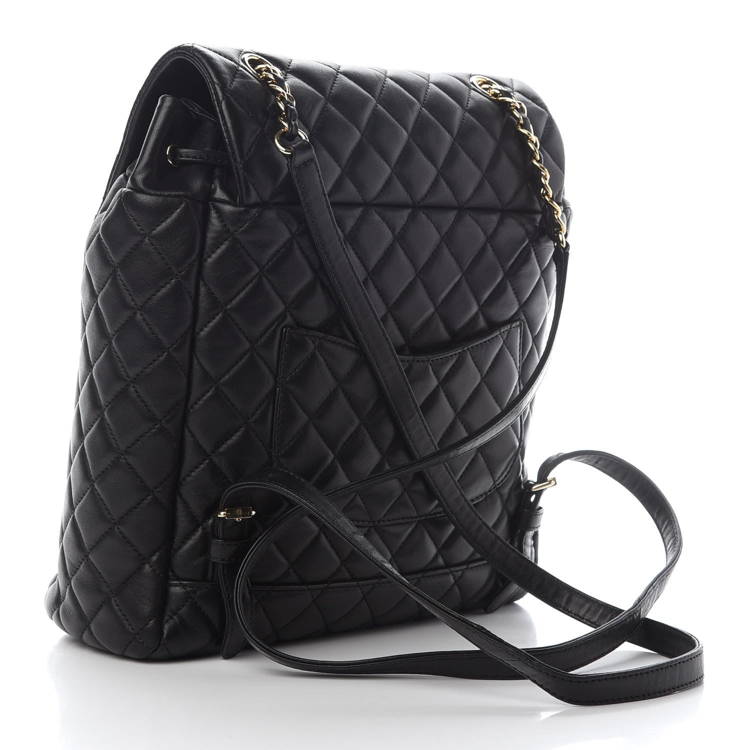 Chanel Lambskin Quilted Large Urban Spirit Backpack Black 3 of 14