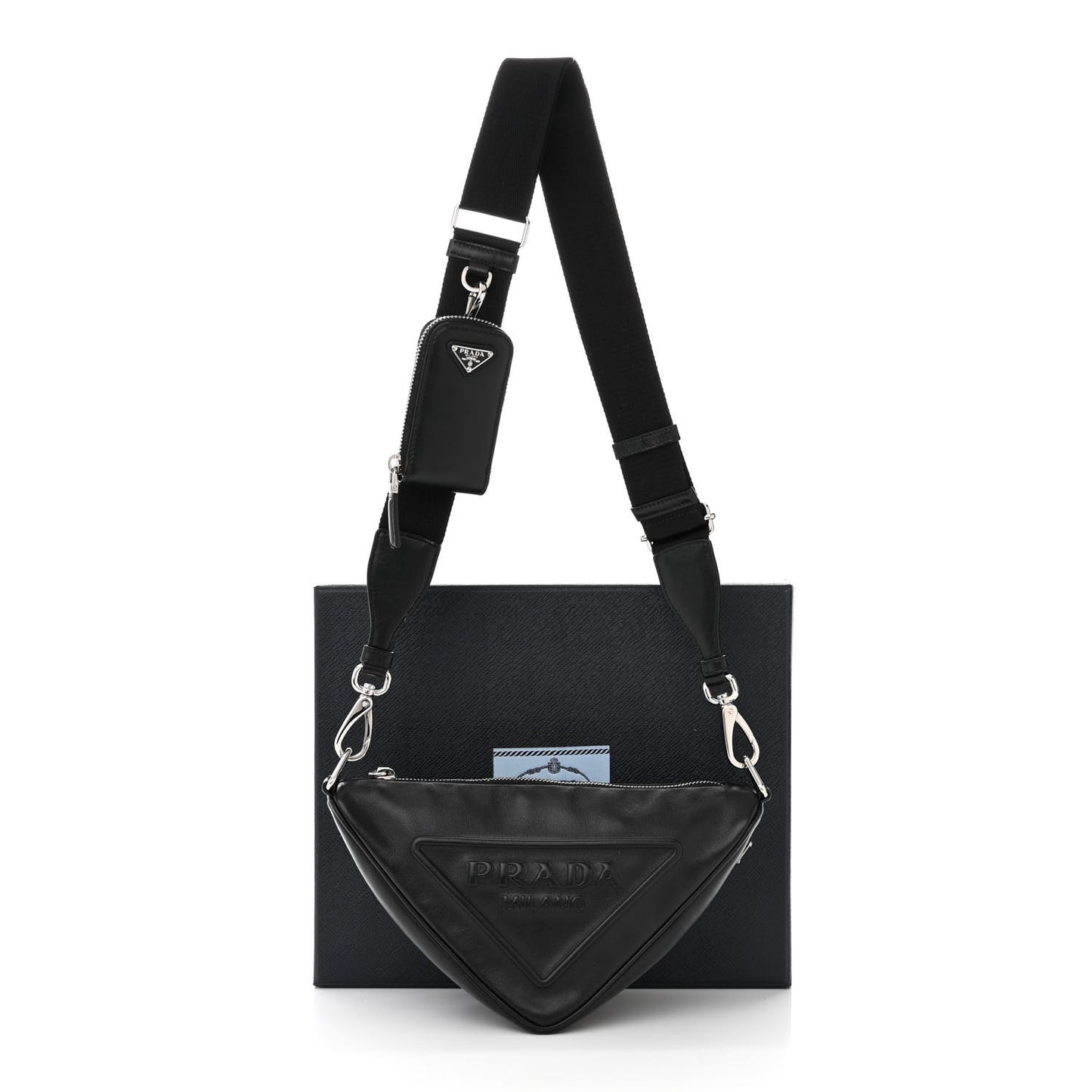 Grace Lux Triangle Shoulder Bag Black