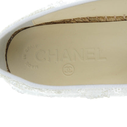 Chanel Patent Sequin CC Espadrilles 39 White 8 of 9