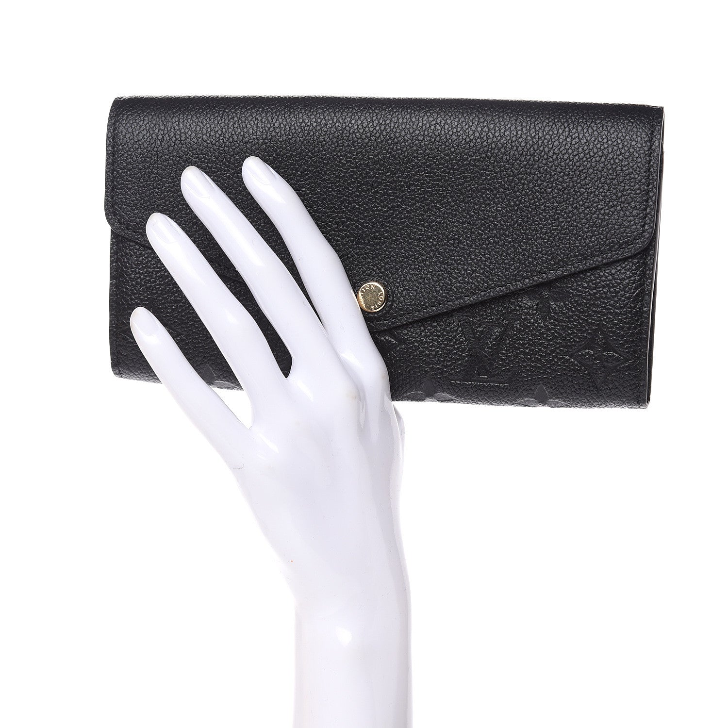 Louis Vuitton Empreinte Sarah Wallet NM Black 2 of 8