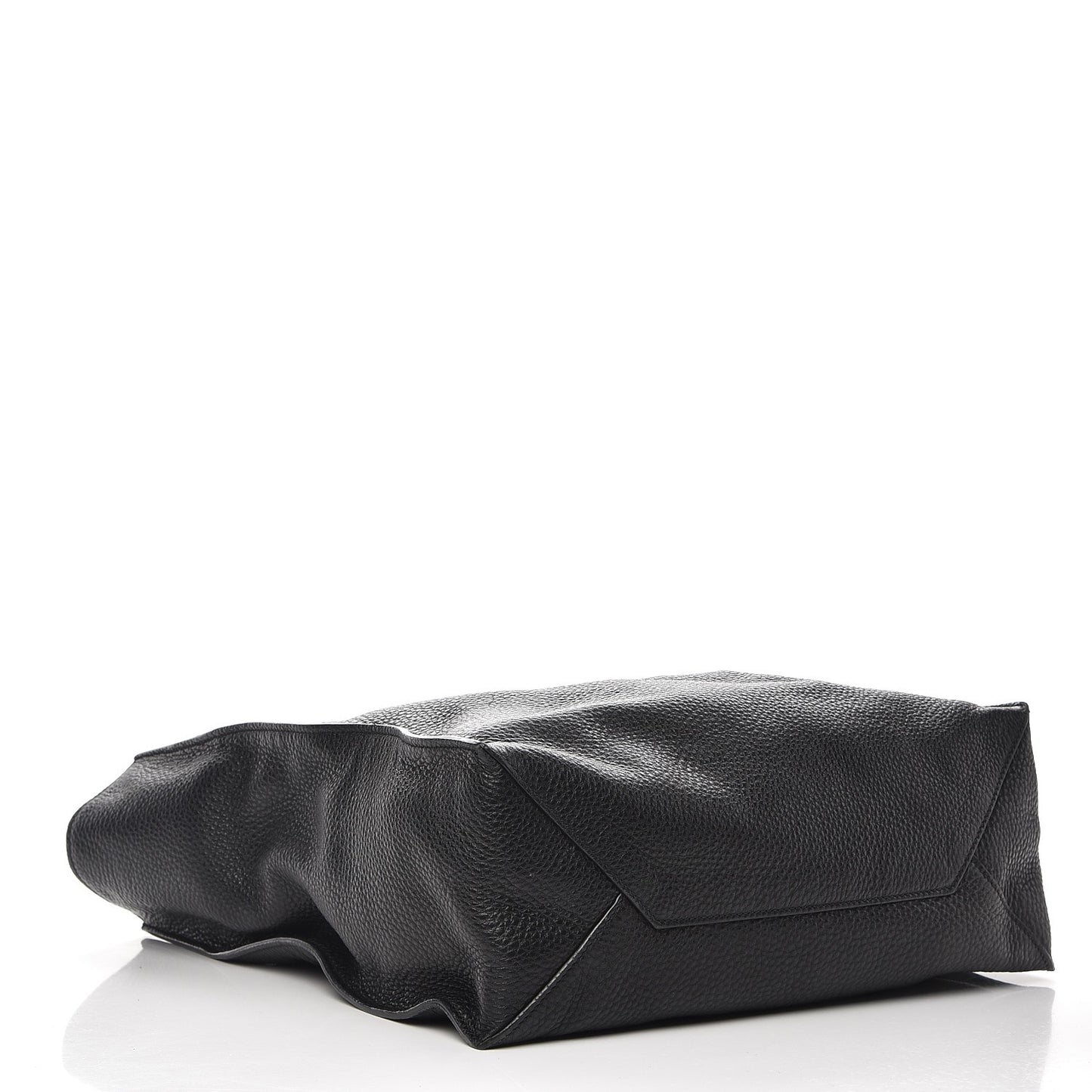 Vitello Daino Tote Nero Black Caramel