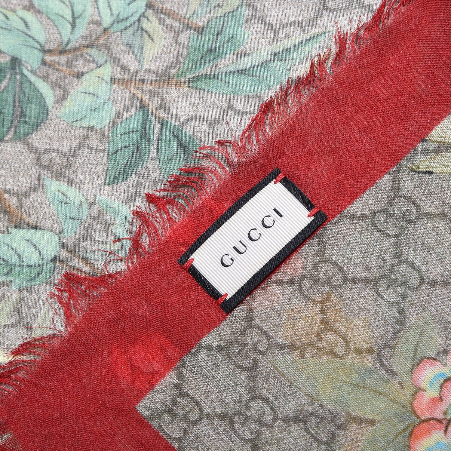 Gucci Silk Tian Square Scarf Multicolor 4 of 5