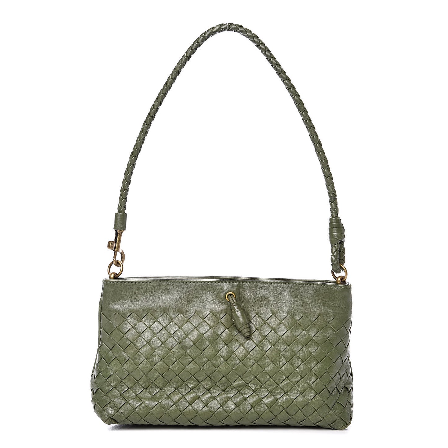 Nappa Intrecciato Mini Shoulder Bag Foglia