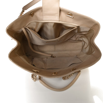 Chanel Calfskin Quilted Large CC Shopping Tote Beige 5 of 10