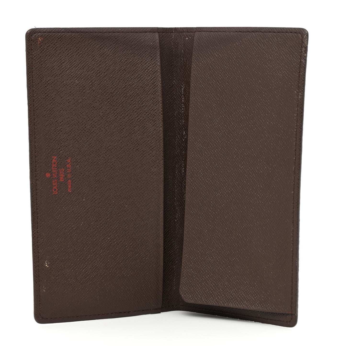 Damier Ebene Checkbook Cover Wallet