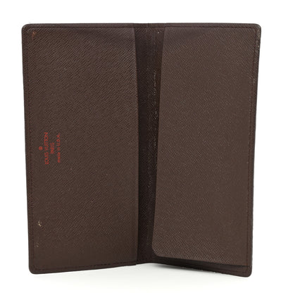 Louis Vuitton Damier Ebene Checkbook Cover Wallet 5 of 9