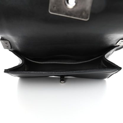 Chanel Calfskin Embossed Crystal Small Boy Flap Black 4 of 4