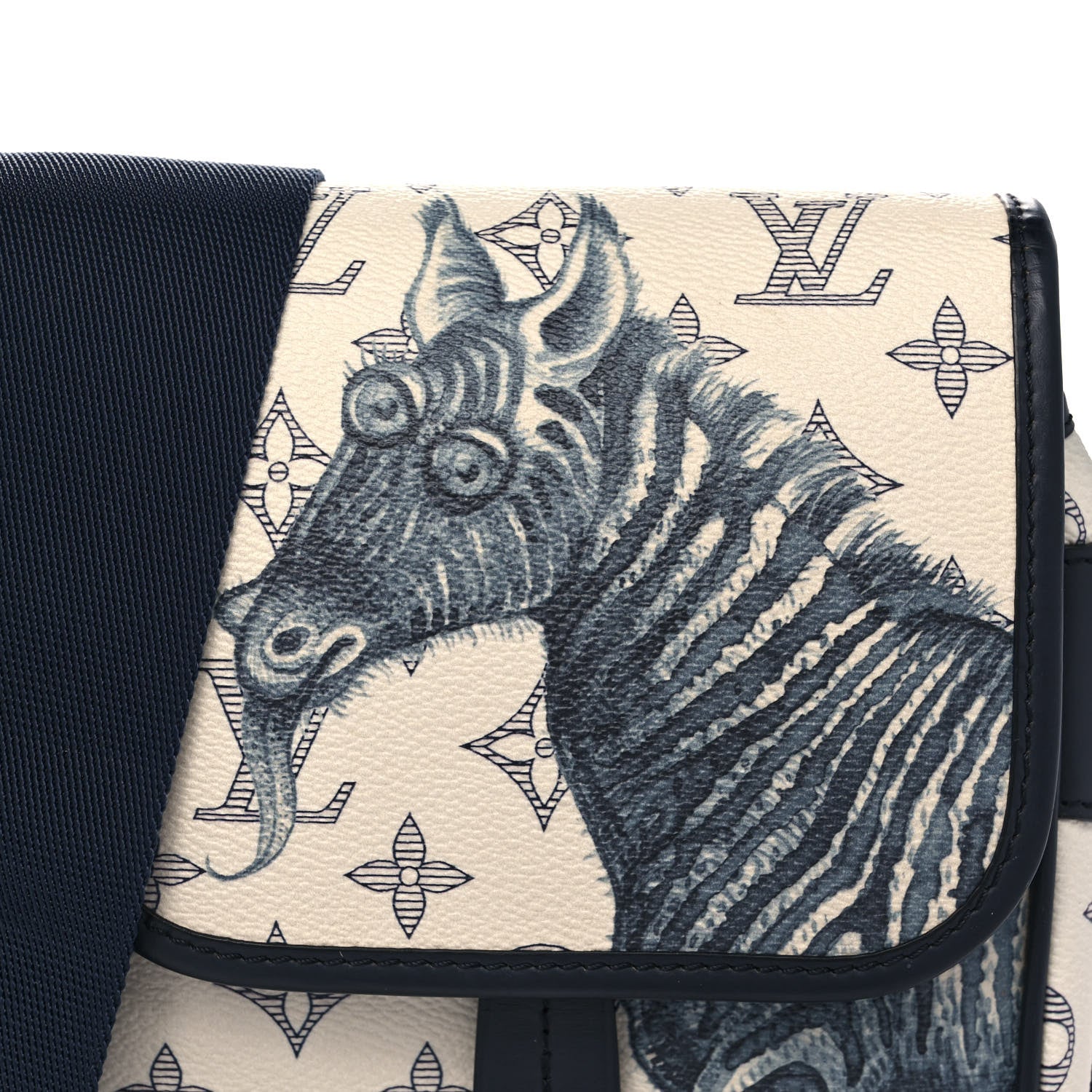 Louis Vuitton Savane Monogram Zebra Chapman Messenger BB White 7 of 11