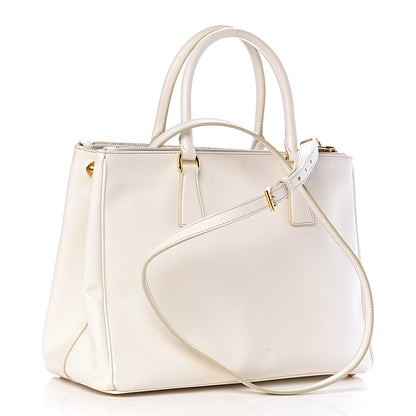 Prada Saffiano Medium Galleria Double Zip Tote Talco 3 of 10