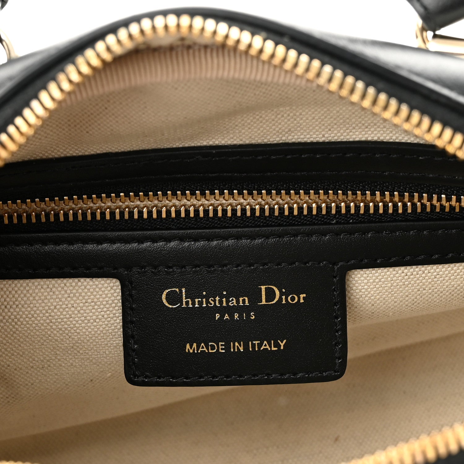 Christian Dior Calfskin Small Dior Vibe Zip Bowling Bag Blue White 5 of 10