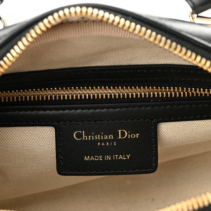 Christian Dior Calfskin Small Dior Vibe Zip Bowling Bag Blue White 5 of 10