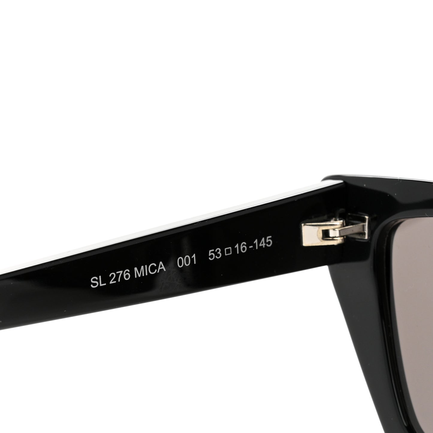 Acetate Mica Cat Eye Sunglasses SL 276 Black