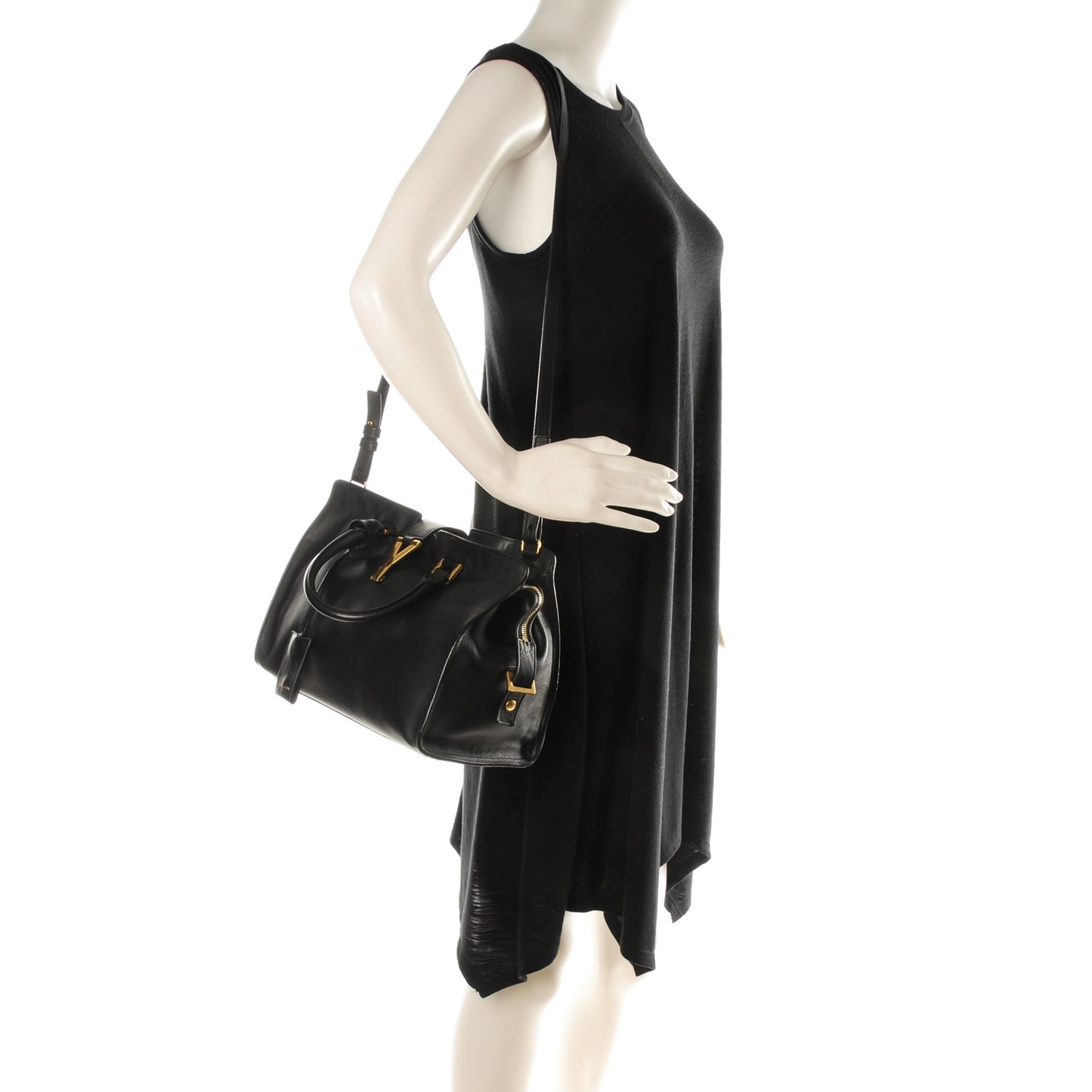 Calfskin Small Classic Y Cabas Black