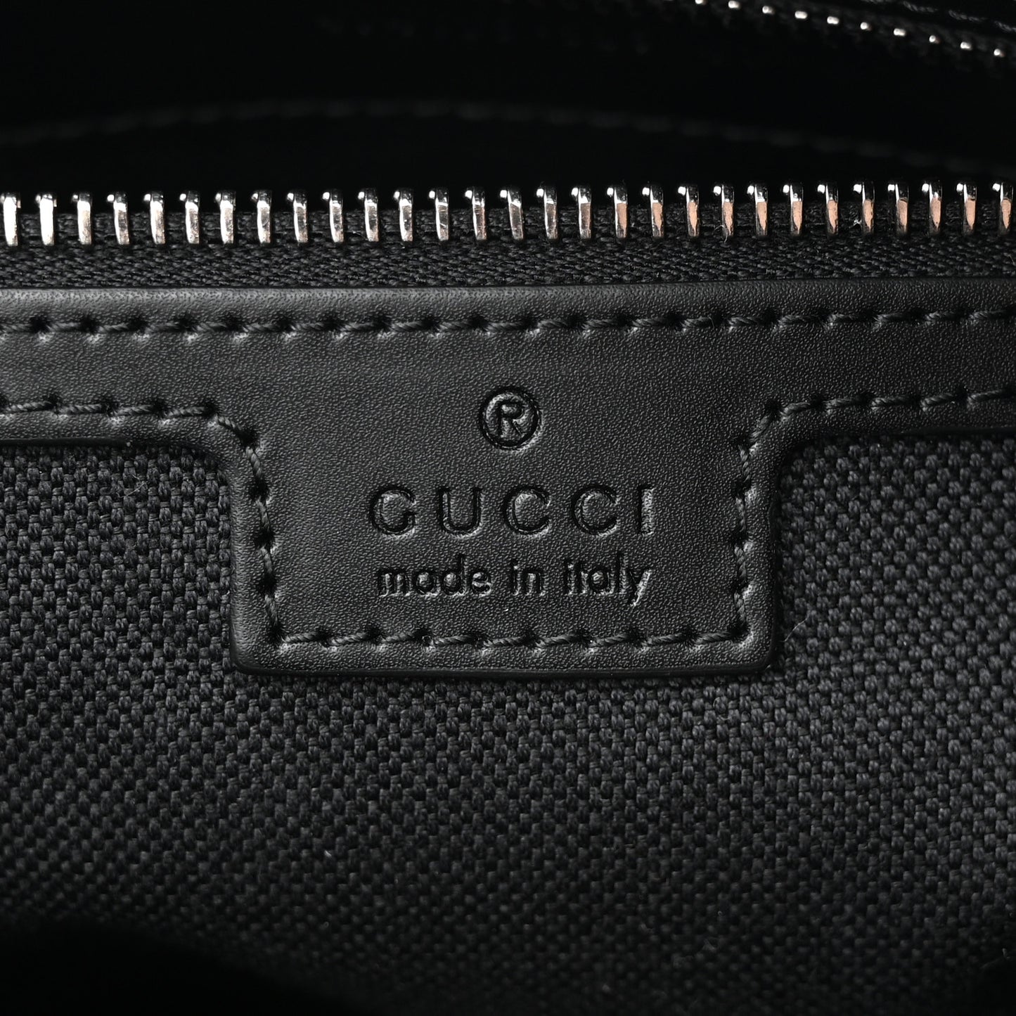 GG Supreme Monogram Appia Calfskin Web Briefcase Black