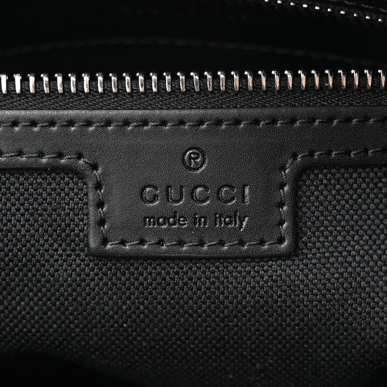 Gucci GG Supreme Monogram Appia Calfskin Web Briefcase Black 6 of 9