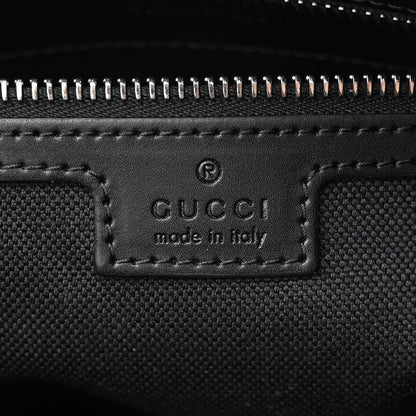 Gucci GG Supreme Monogram Appia Calfskin Web Briefcase Black 6 of 9