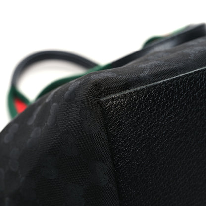 Gucci GG Monogram Small Web Handle Bucket Tote Black 11 of 12