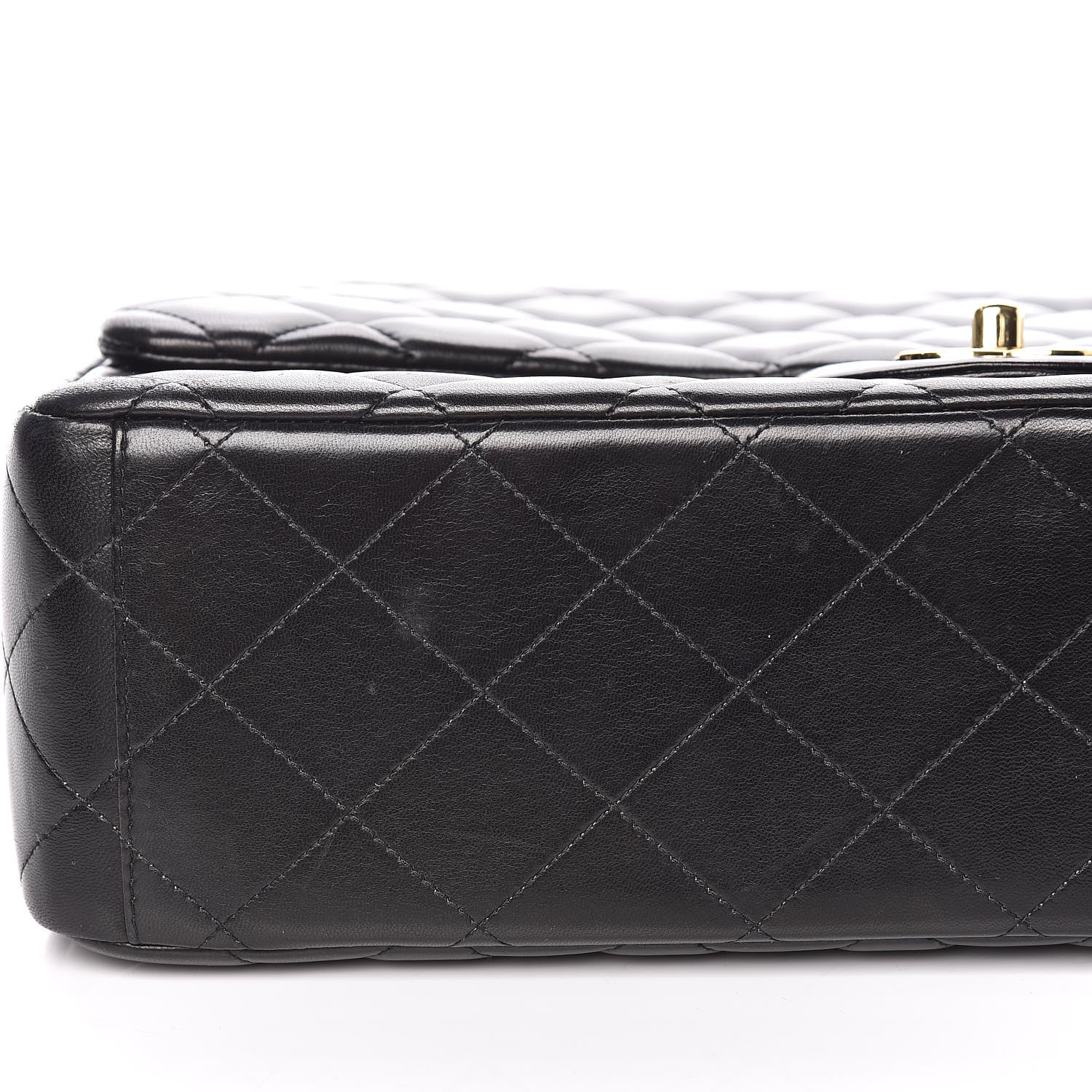 Chanel Lambskin Quilted Maxi Single Flap Black 10 of 14