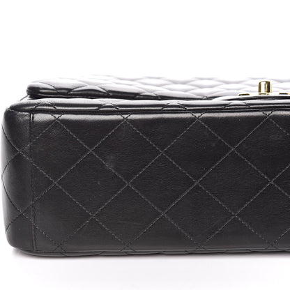 Chanel Lambskin Quilted Maxi Single Flap Black 10 of 14