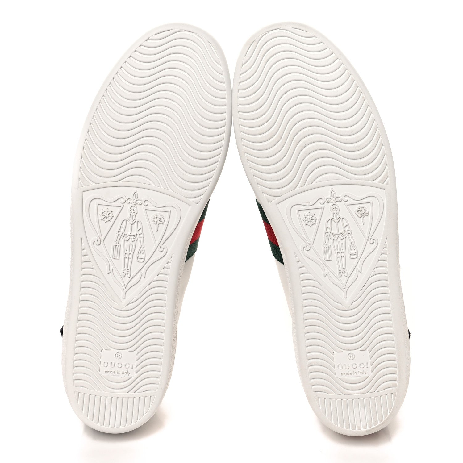 Gucci Calfskin Web Floral Embroidered Womens Ace Sneakers 40 White 6 of 10