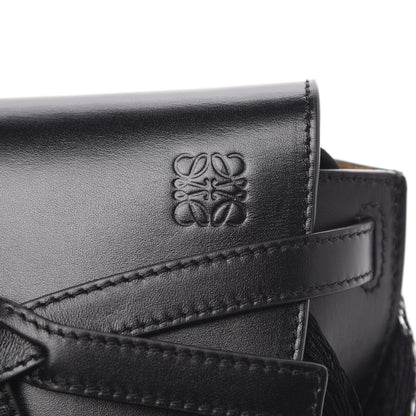 Loewe Calfskin Mini Fringe Gate Crossbody Bag Black 8 of 11