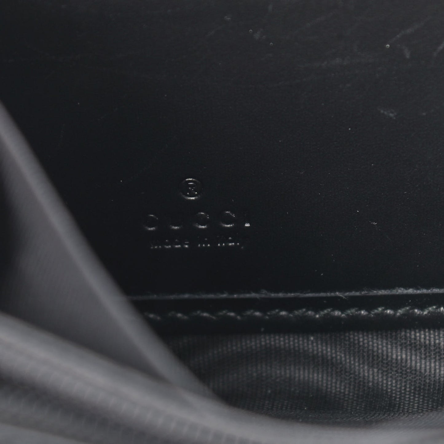 Guccissimma Signature Dorian Zip Around Wallet Black