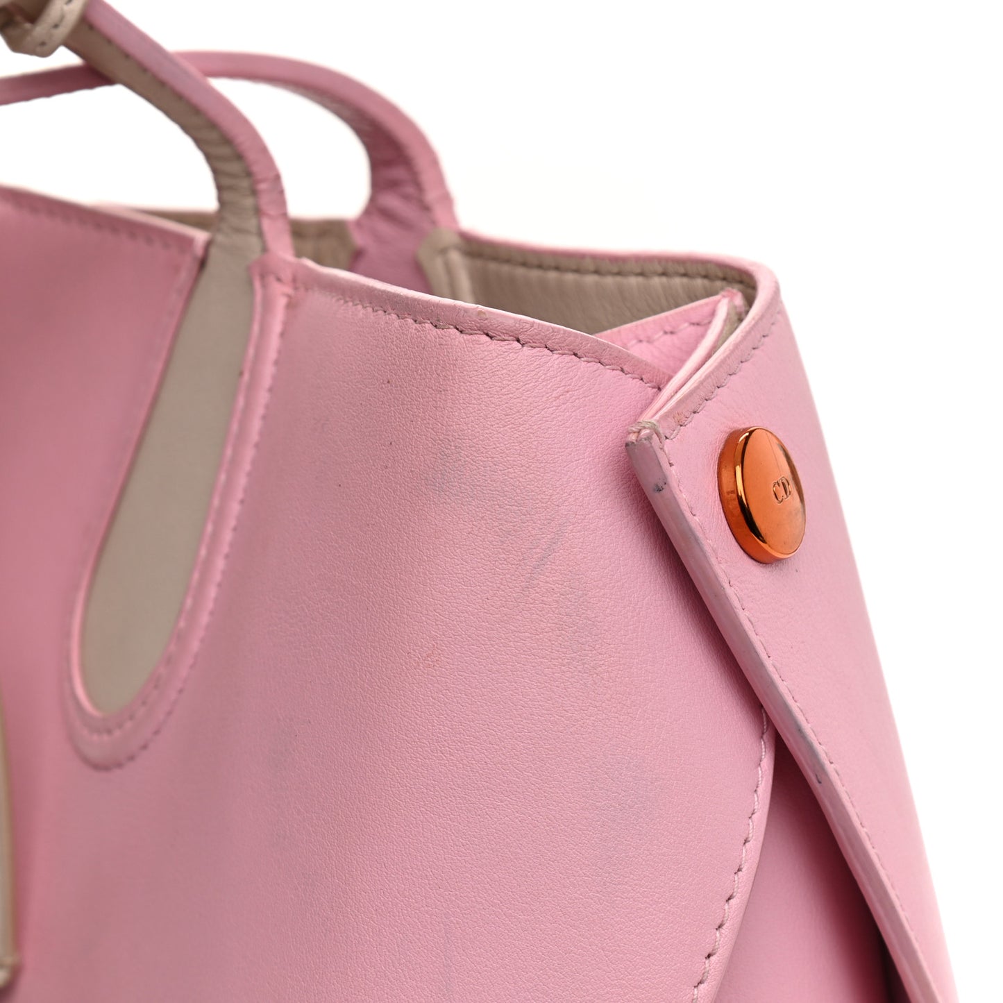 Calfskin Small Addict Shopping Tote Pink