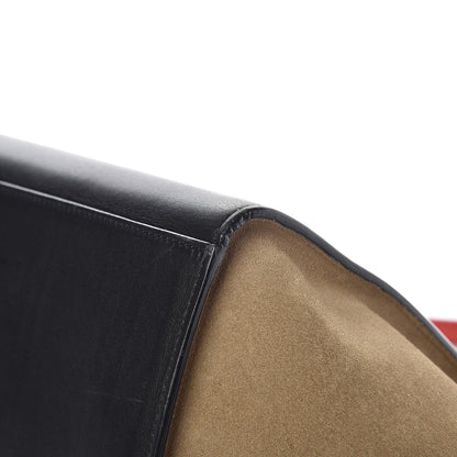 Celine Drummed Calfskin Suede Medium Tri-Color Trapeze Vermillion 11 of 12