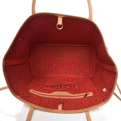 Louis Vuitton Monogram Kusama Waves Neverfull MM Red 5 of 8