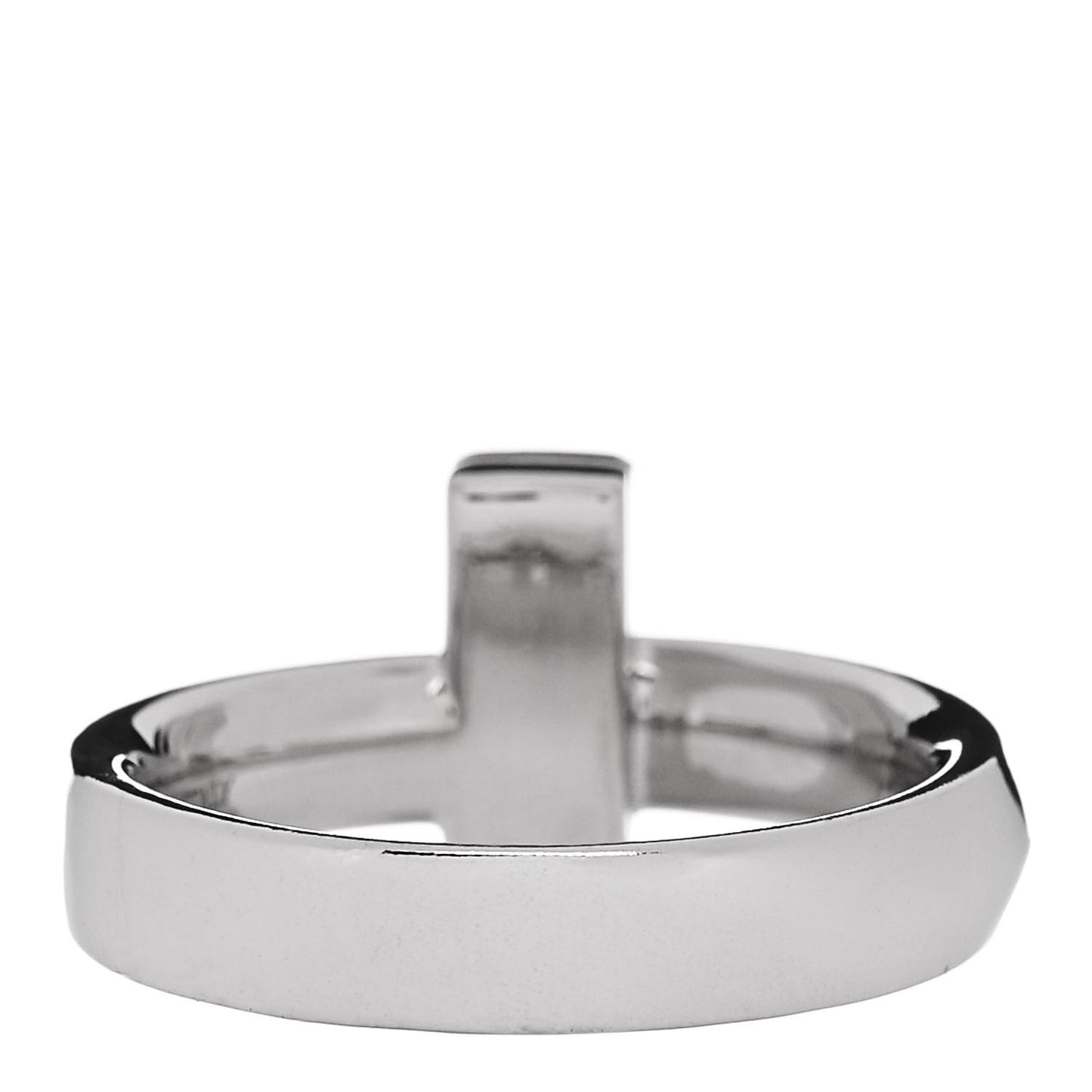 18K White Gold 4.5mm T T1 Wide Ring 57 8