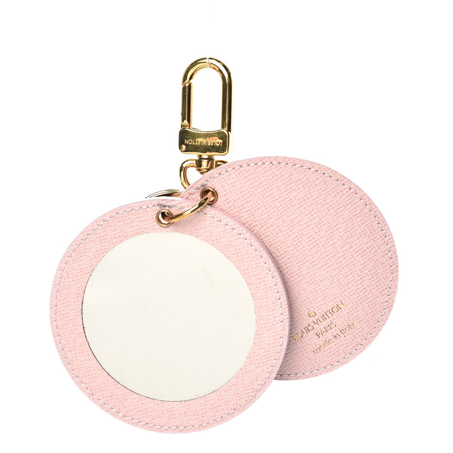 Louis Vuitton Monogram LV Mirror Bag Charm Key Holder Rose Ballerine 3 of 7